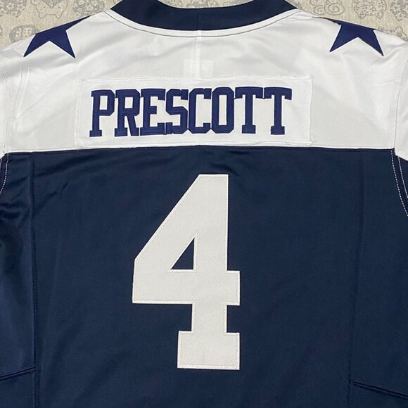 Nike Dallas Cowboys Prescott No.4 Navy Jersey - Picture 7 of 7